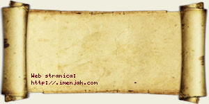 Janko Kovač vizit kartica